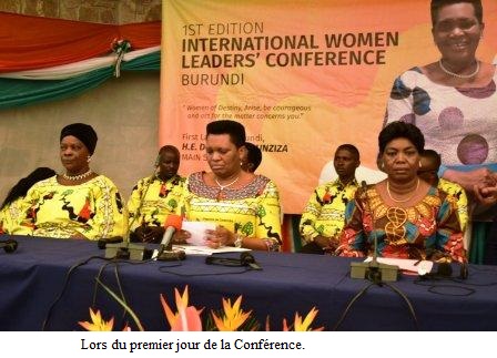 Ouverture de la Conférence Internationale des Femmes Leaders par la Première Dame du Burundi.